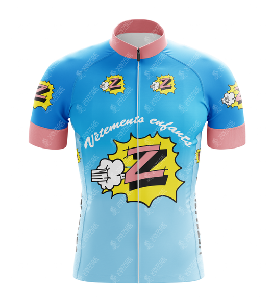 Maillot de Cyclisme Rétro Équipe Z pour Enfants
