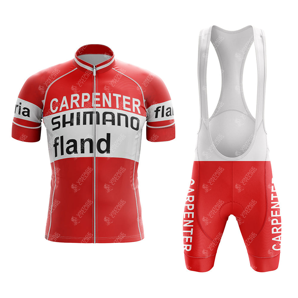 Ensemble de Cyclisme Rétro à Manches Courtes SHIMANO 1972