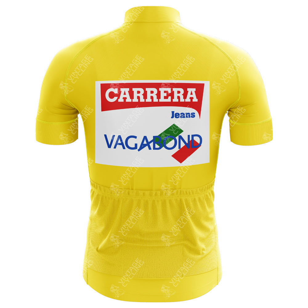 Maillot de cyclisme rétro Carrera Jeans 1987 Tour de France