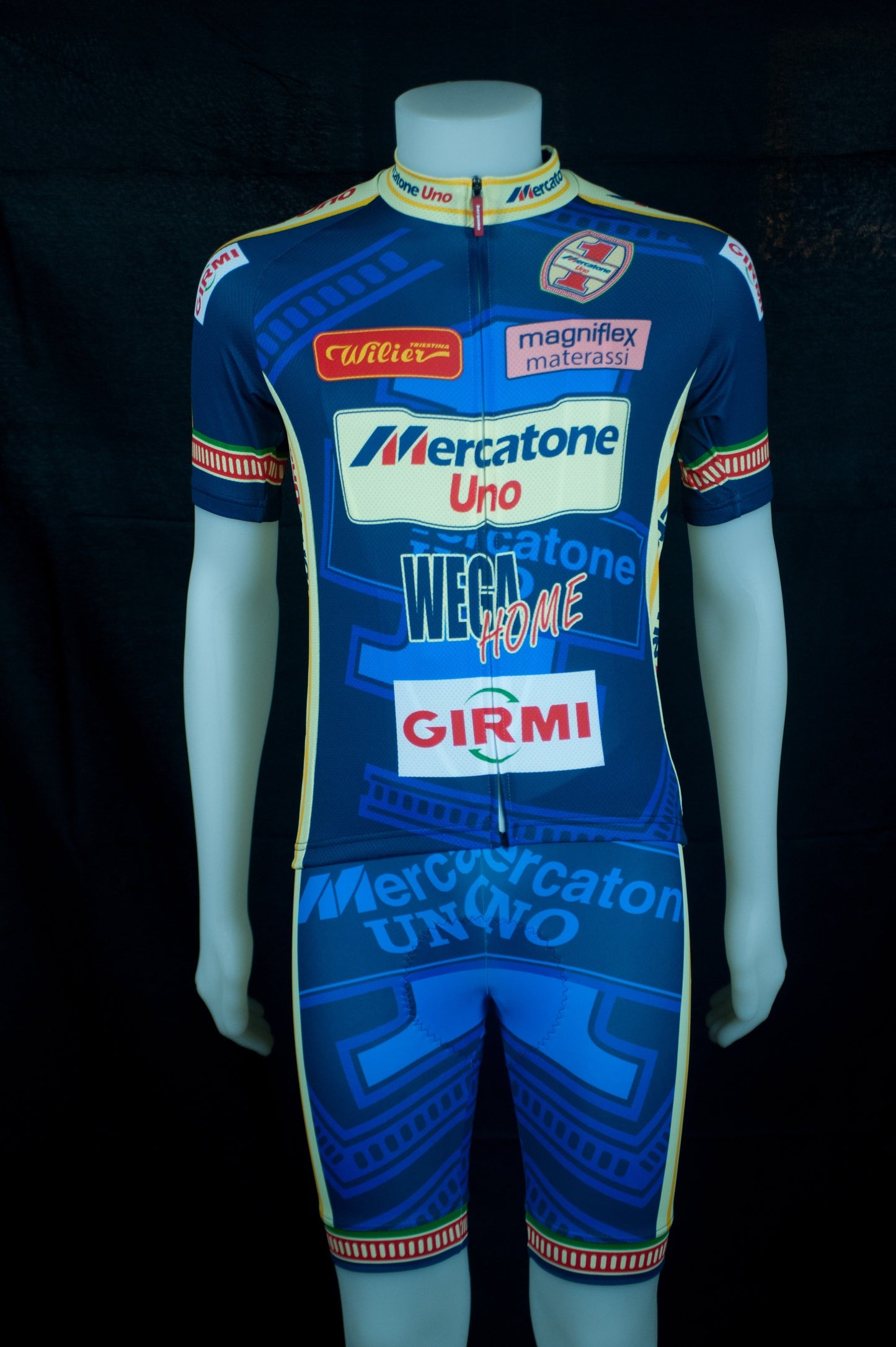 Ensemble de Maillot de Cyclisme Rétro Mercatone Uno Wega