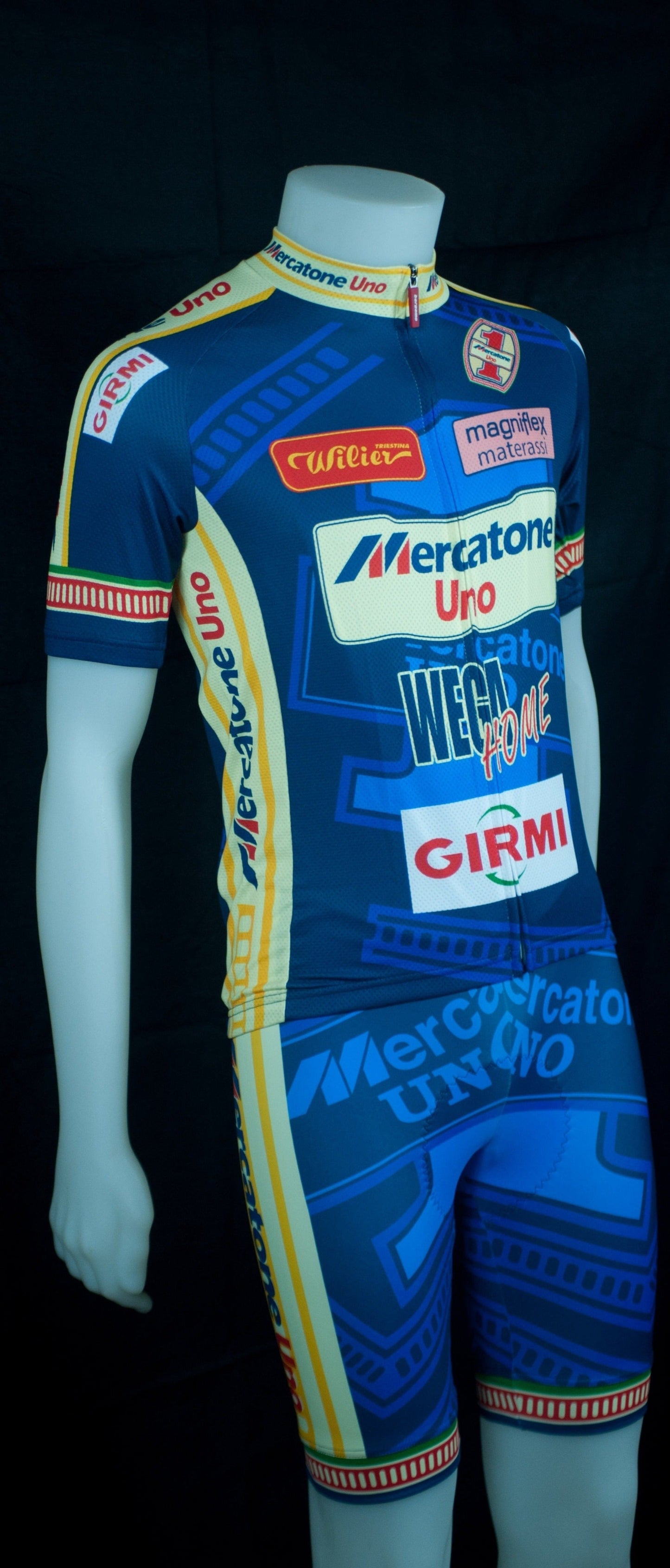 Ensemble de Maillot de Cyclisme Rétro Mercatone Uno Wega