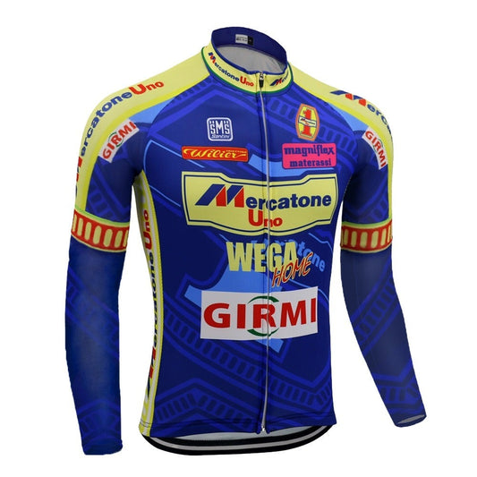 Maillot de Cyclisme Rétro Mercatone Uno Wega (avec Option Polaire)