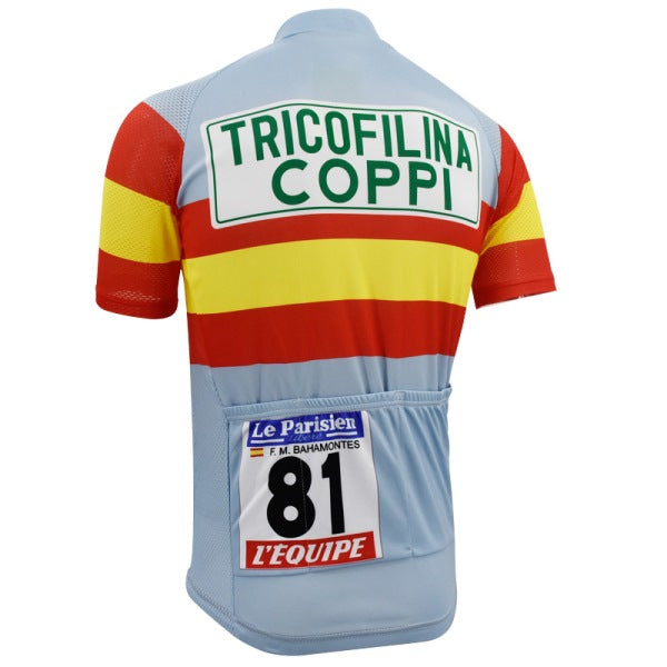 Maillot de Cyclisme Rétro Tricofilina Coppi 1959 - Bahamontes