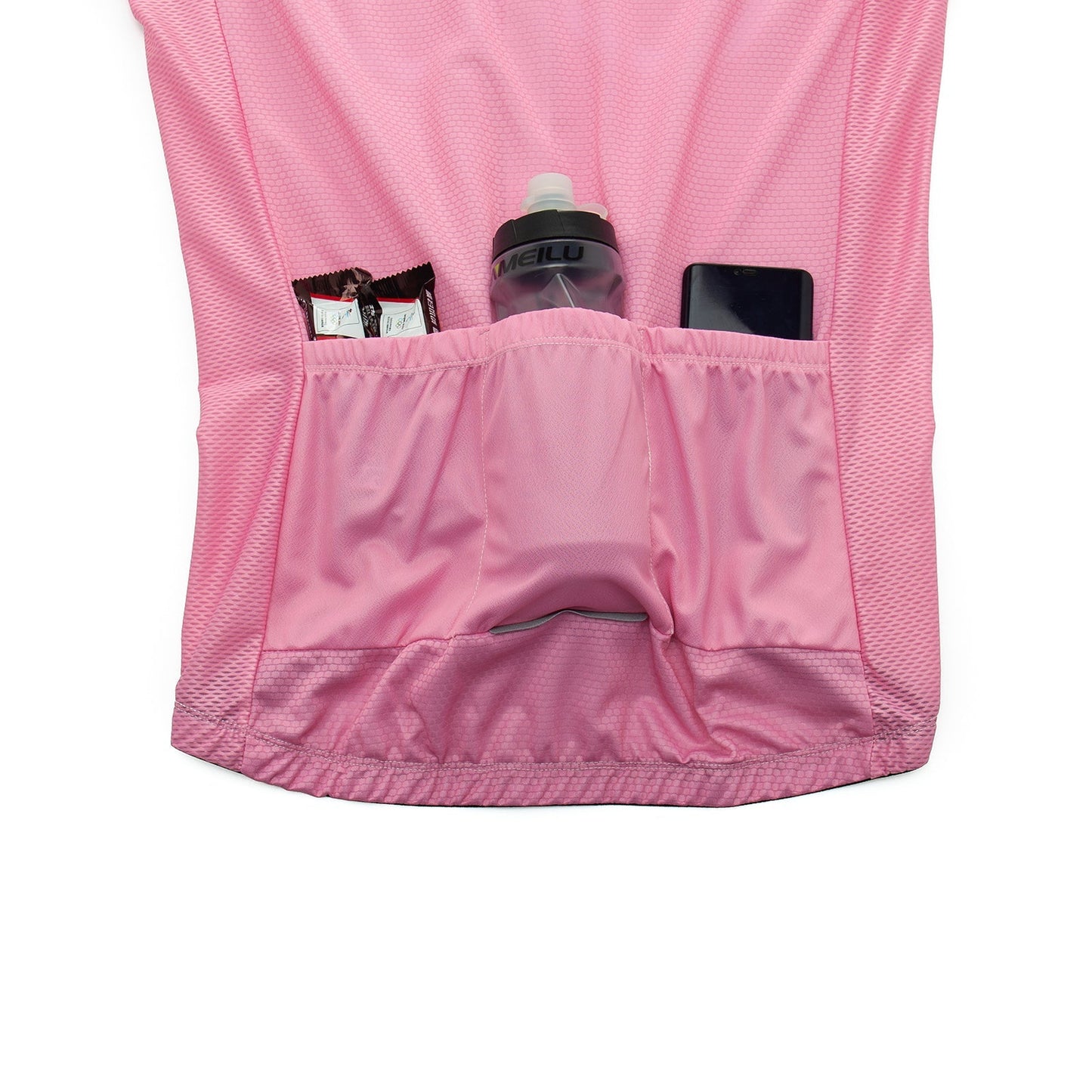 Ensemble de Maillot de Cyclisme Rose avec Logo de Vélo
