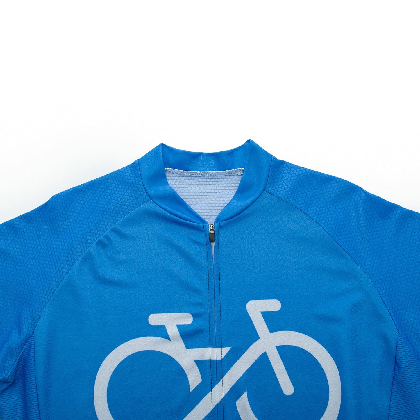 Ensemble de Maillot de Cyclisme Bleu avec Logo de Vélo
