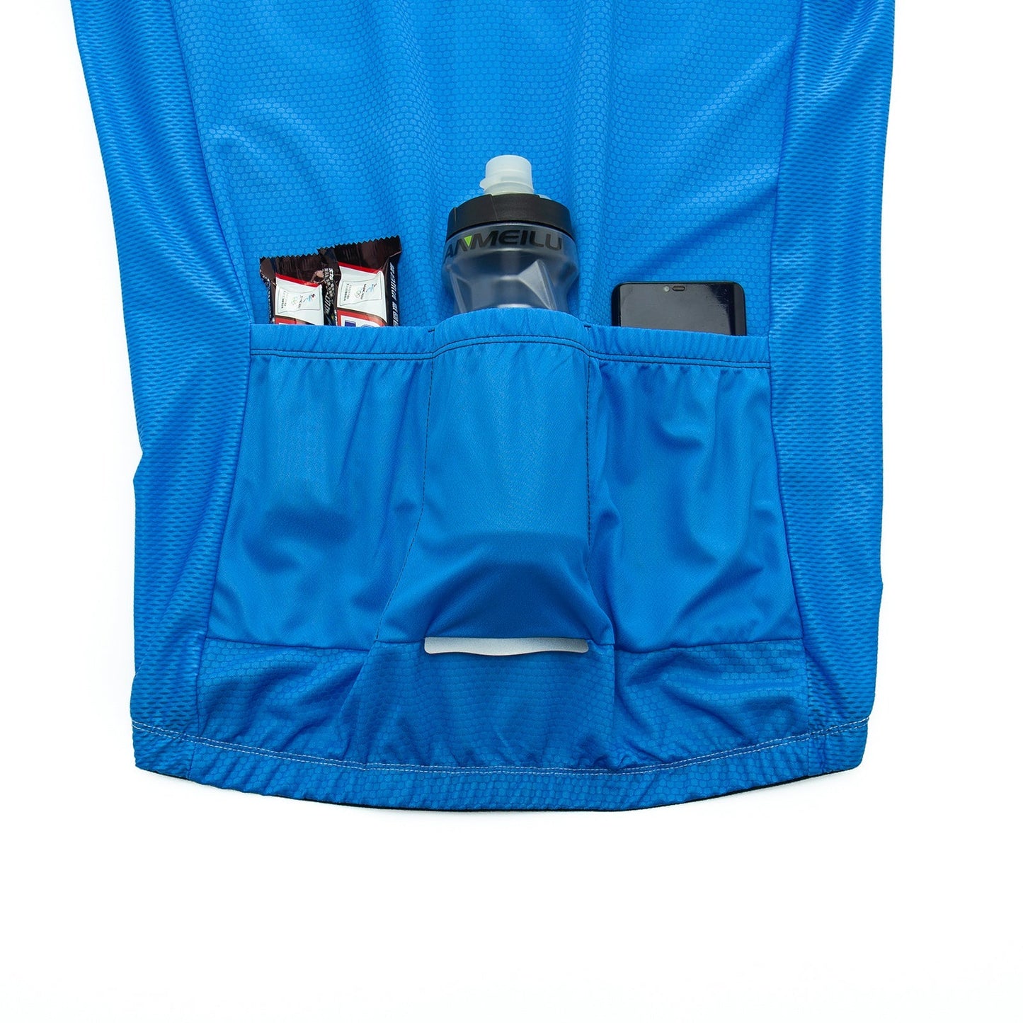 Ensemble de Maillot de Cyclisme Bleu avec Logo de Vélo