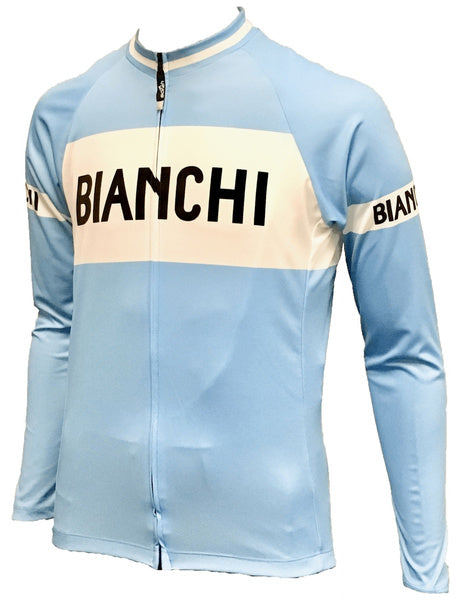 Maillot de Cyclisme Rétro Bianchi (avec Option Polaire)