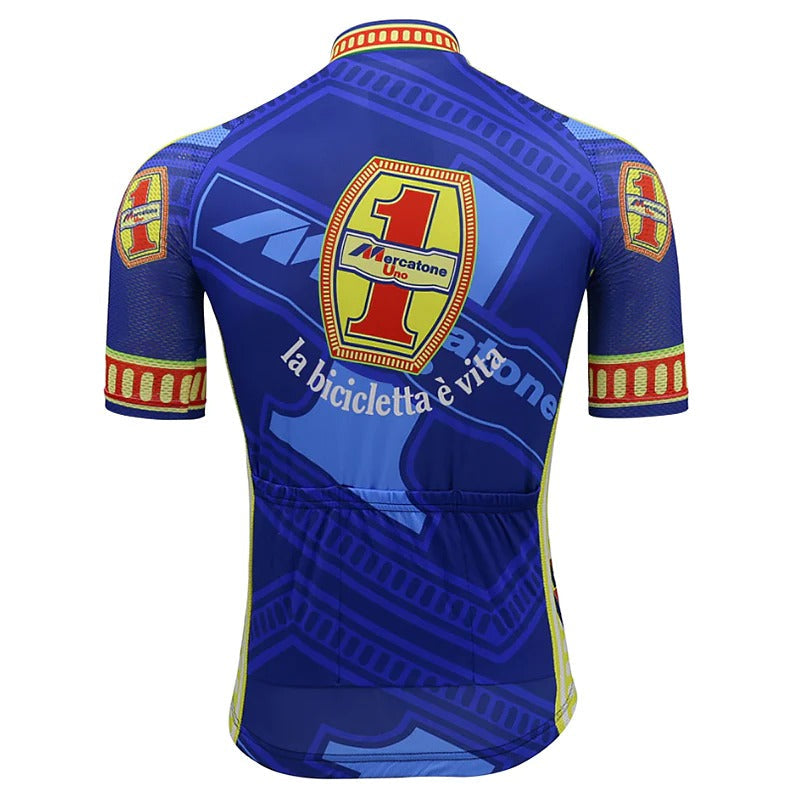 Ensemble de Maillot de Cyclisme Rétro Mercatone Uno Wega