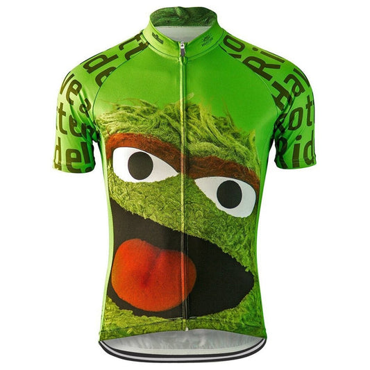 Maillot de cyclisme rétro Oscar le Grincheux Sesame Street