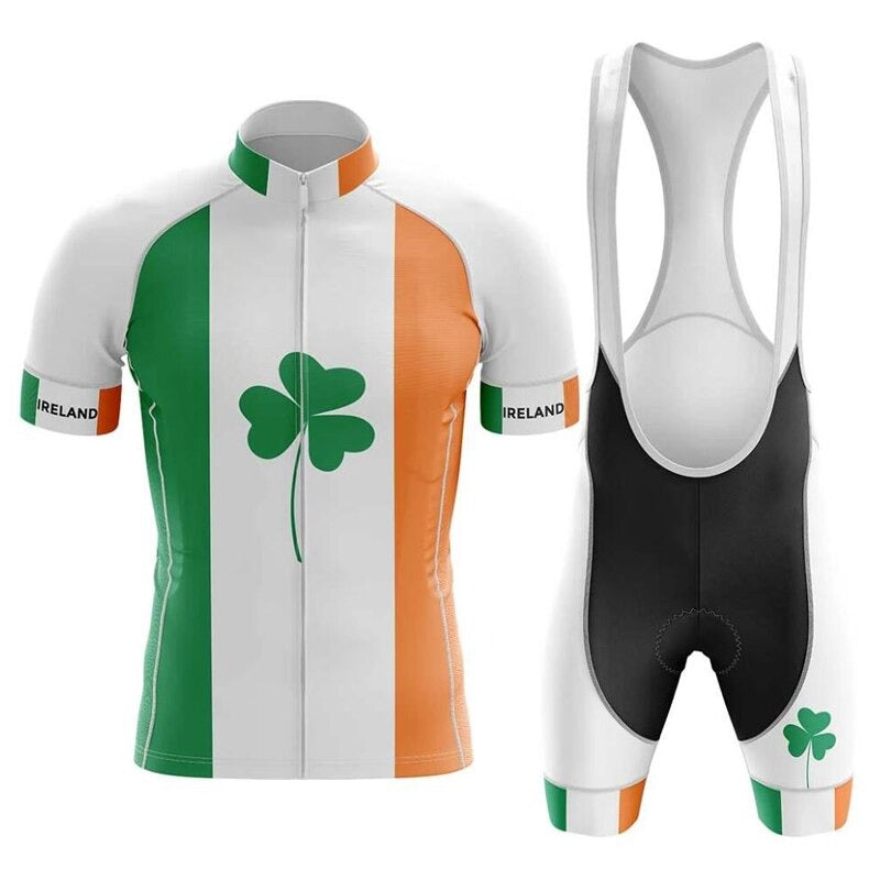 Maillot de Cyclisme Équipe Pro d'Irlande avec Ensemble