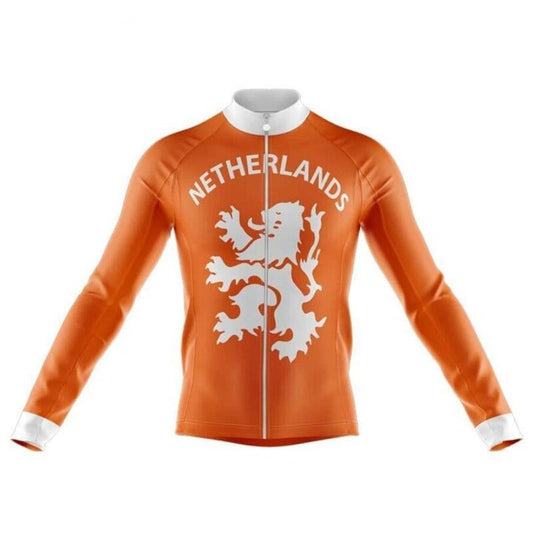 Maillot de Cyclisme Rétro Pays-Bas (avec Option Polaire)