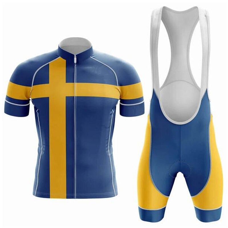 Tenues de Cyclisme Équipe Pro Suède