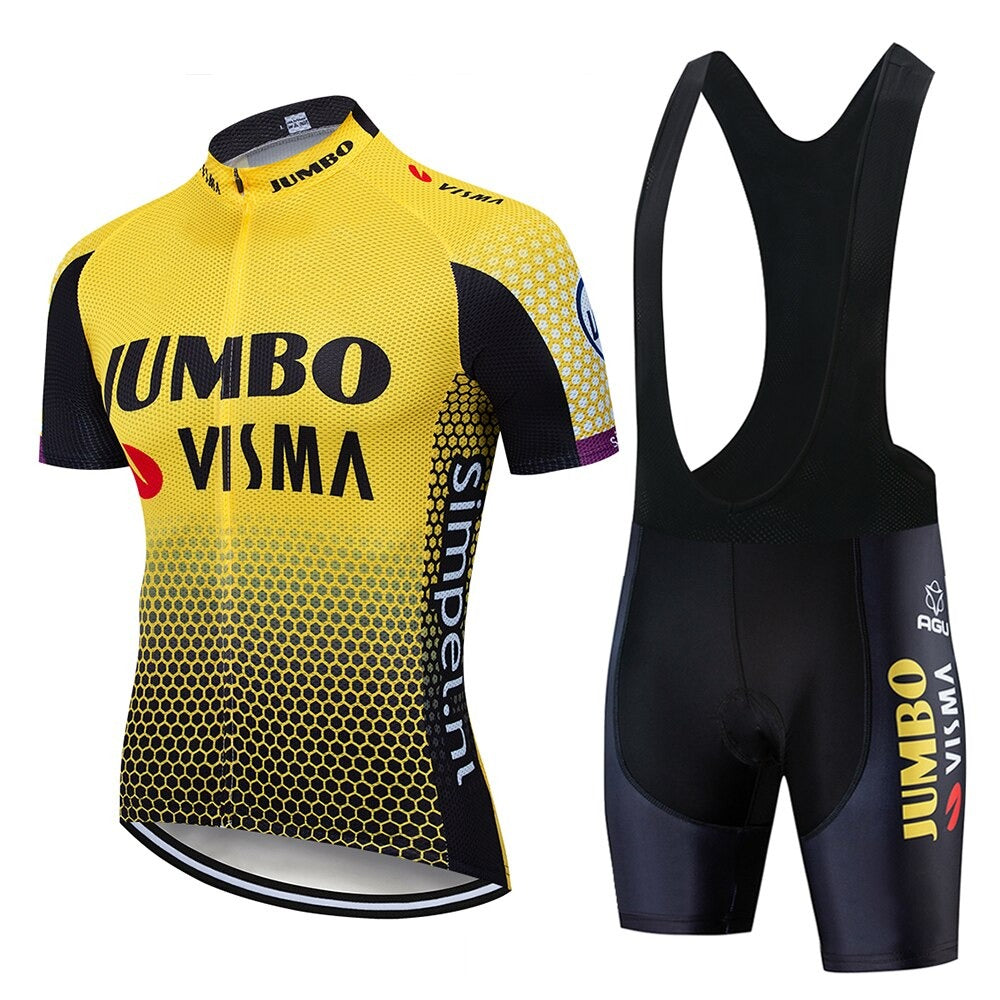 Ensemble de Maillot de Cyclisme Équipe Pro Jumbo Visma