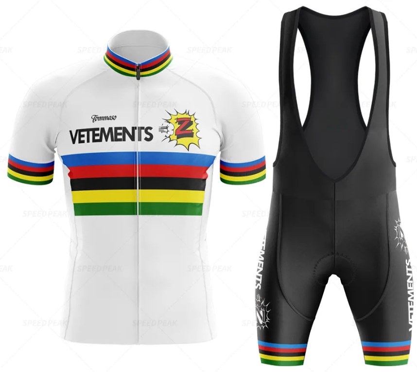 Ensemble Maillot de Cyclisme Rétro Tomasso Team Z Vêtements