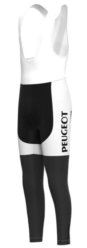 Leggings de cyclisme rétro Peugeot classiques des années 1960