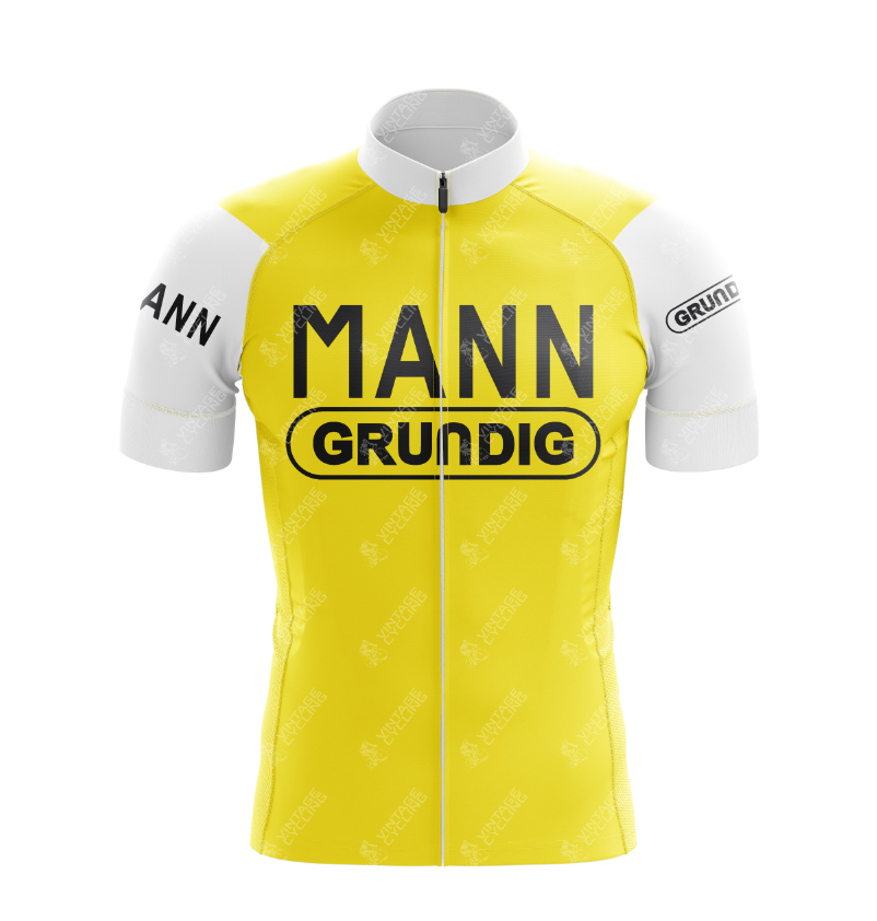 Maillot de cyclisme rétro Grundig pour homme