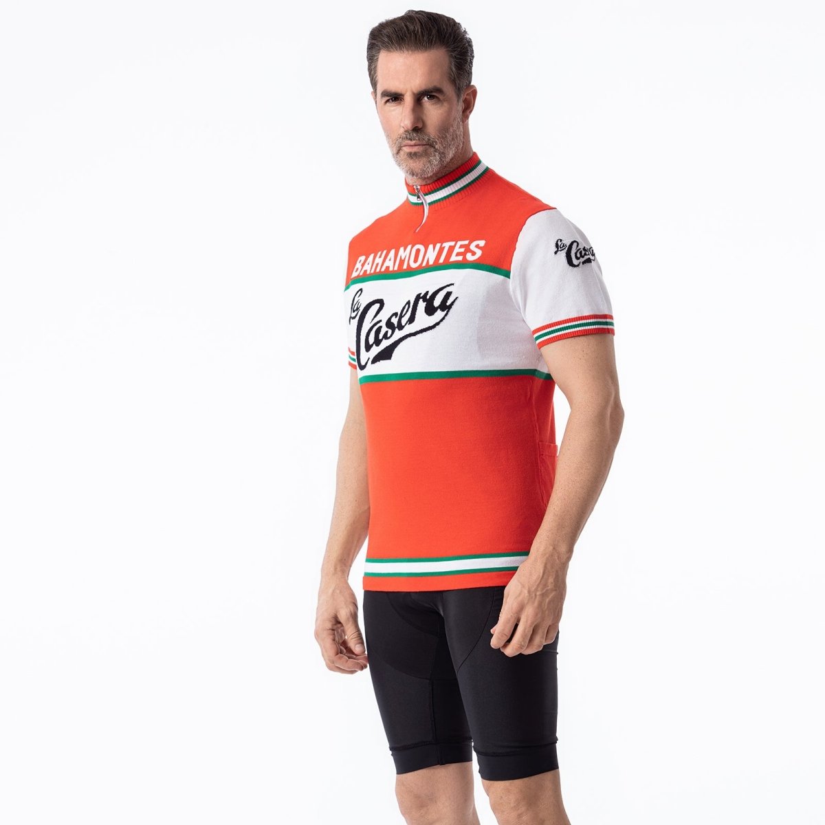 Bahamontes La Casera Mélange de Laine Mérinos - Maillot de Cyclisme Rétro