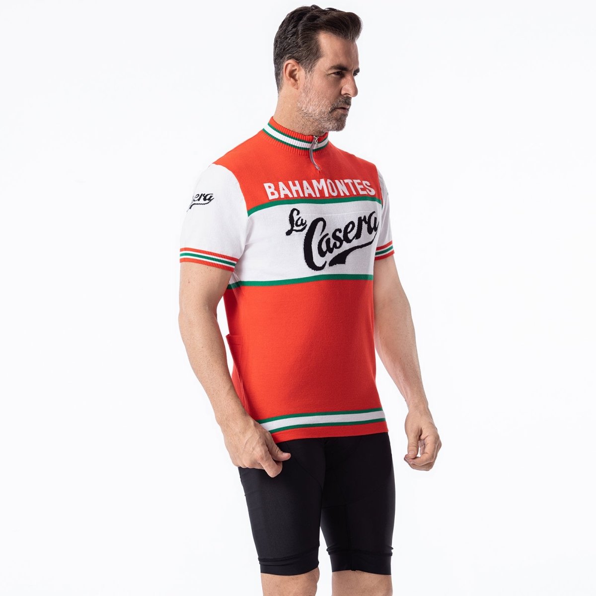 Bahamontes La Casera Mélange de Laine Mérinos - Maillot de Cyclisme Rétro
