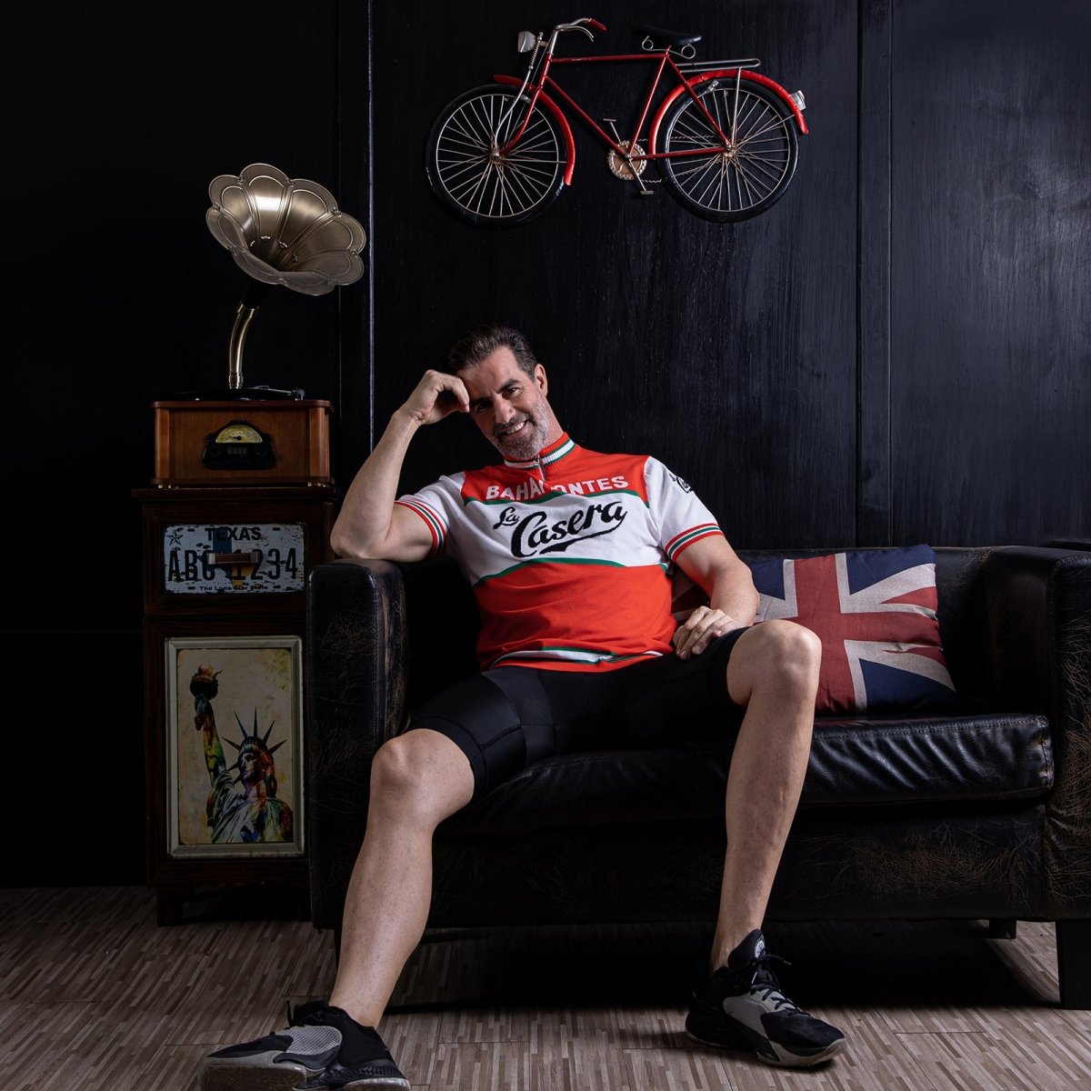 Bahamontes La Casera Mélange de Laine Mérinos - Maillot de Cyclisme Rétro