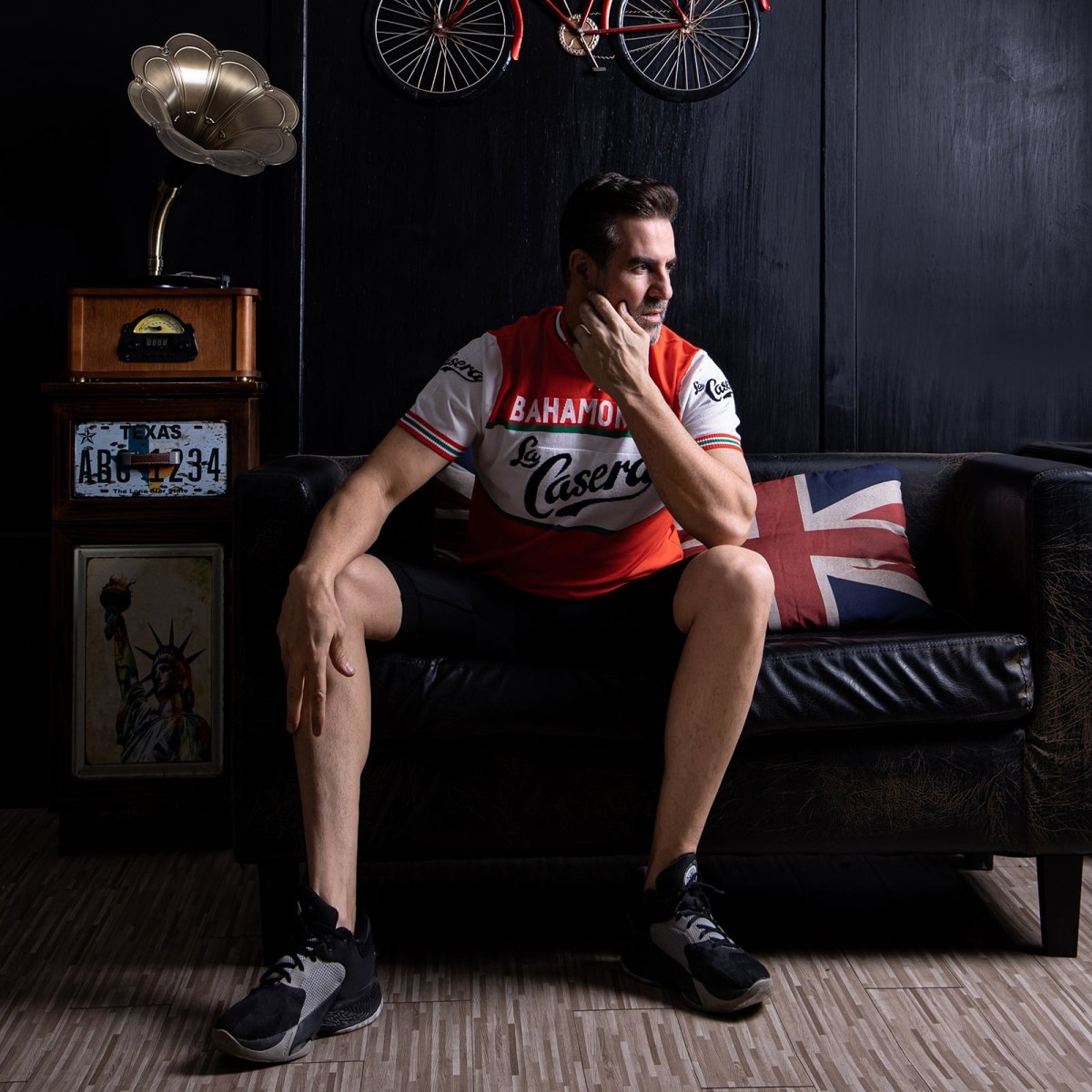 Bahamontes La Casera Mélange de Laine Mérinos - Maillot de Cyclisme Rétro