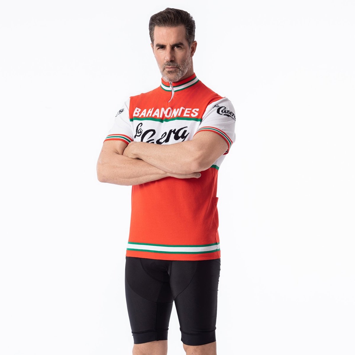 Bahamontes La Casera Mélange de Laine Mérinos - Maillot de Cyclisme Rétro