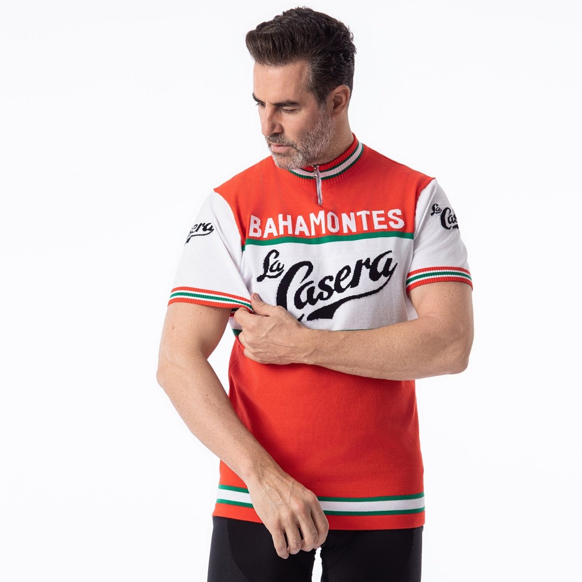 Bahamontes La Casera Mélange de Laine Mérinos - Maillot de Cyclisme Rétro