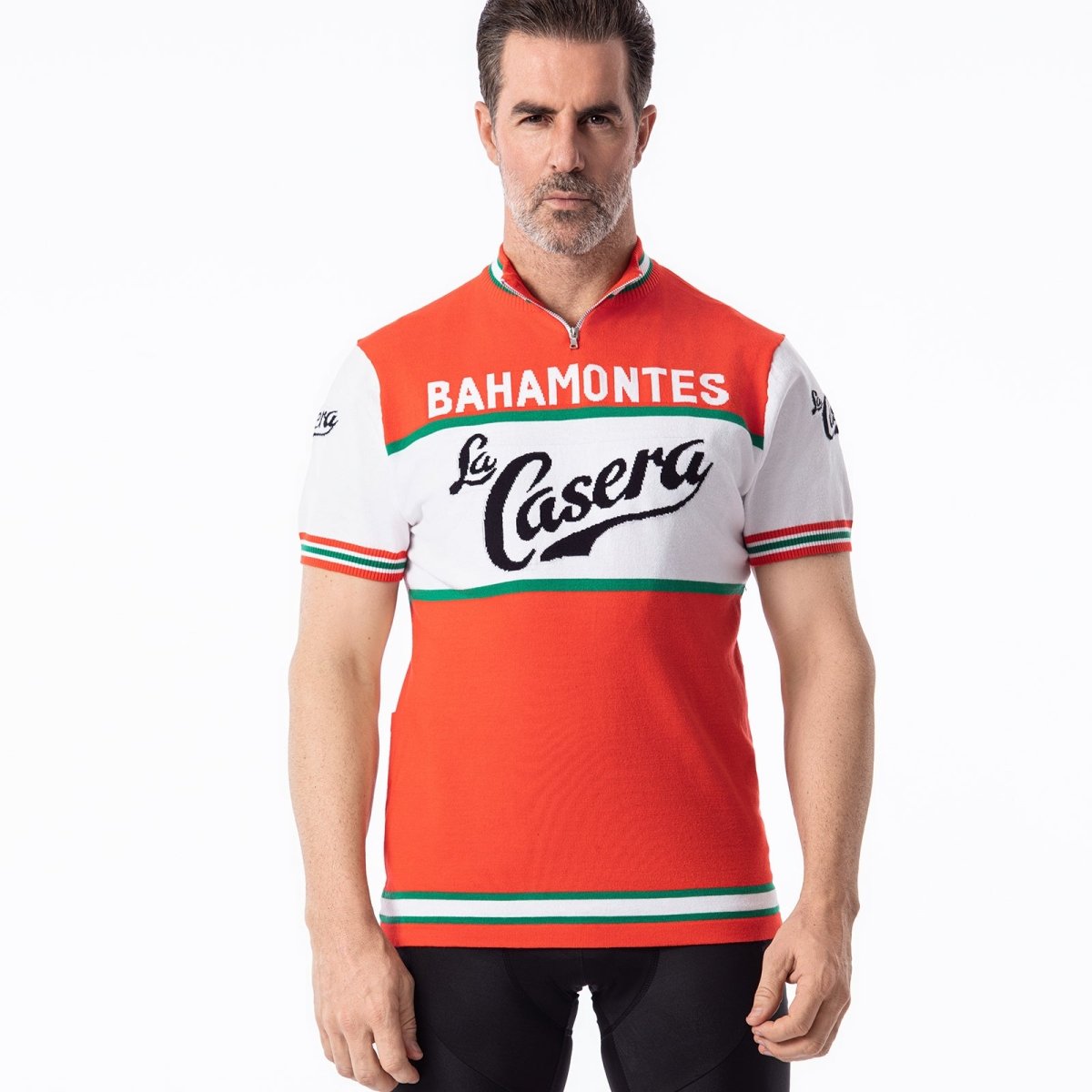 Bahamontes La Casera Mélange de Laine Mérinos - Maillot de Cyclisme Rétro