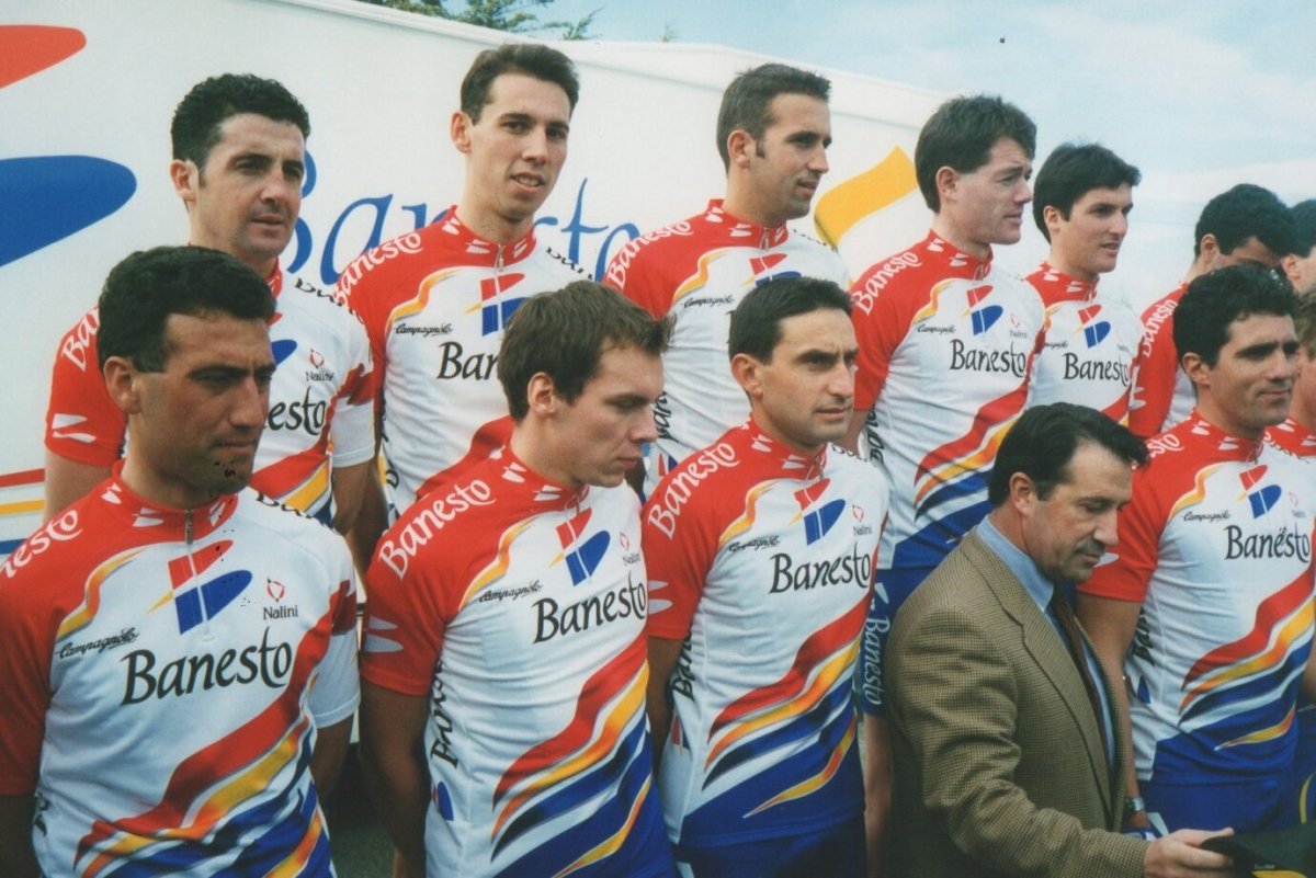 Maillot de cyclisme rétro Banesto 1996