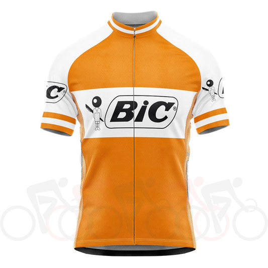 Maillot de Cyclisme Rétro Orange BIC