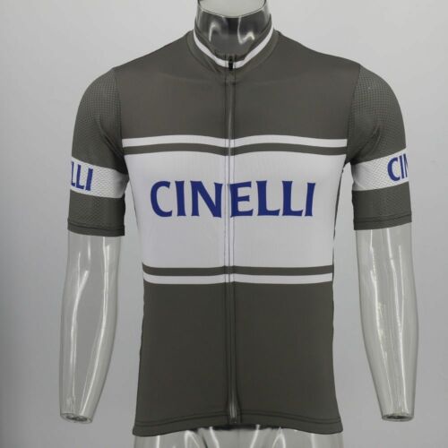 Maillot de cyclisme rétro gris Cinelli