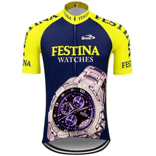 Maillot de Cyclisme Rétro Festina Watches