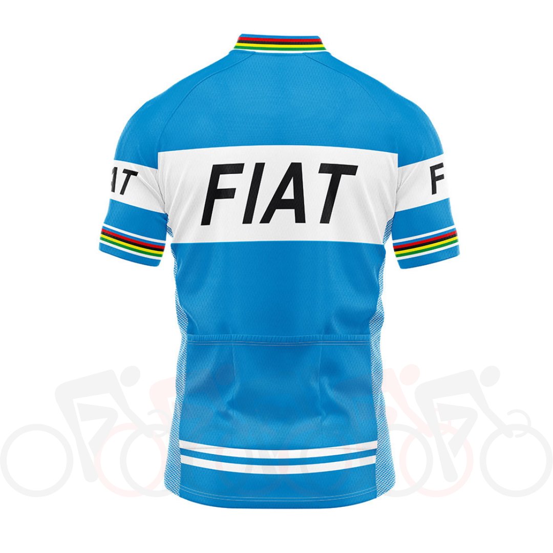 Maillot de Cyclisme Rétro Fiat France 1977