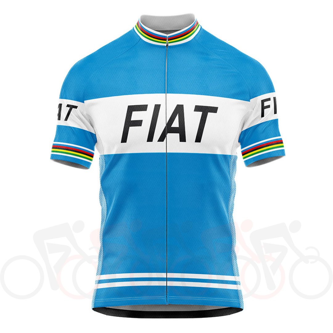 Maillot de Cyclisme Rétro Fiat France 1977