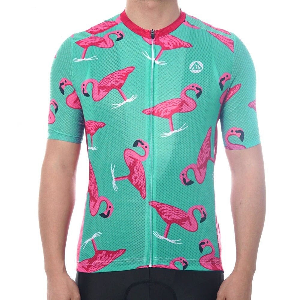 Maillot de Cyclisme Flamant Rose
