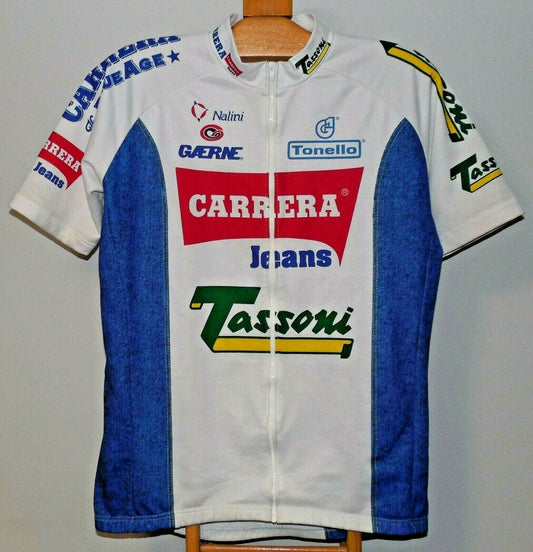 Maillot de cyclisme rétro Carrera Jeans Tassoni 1993