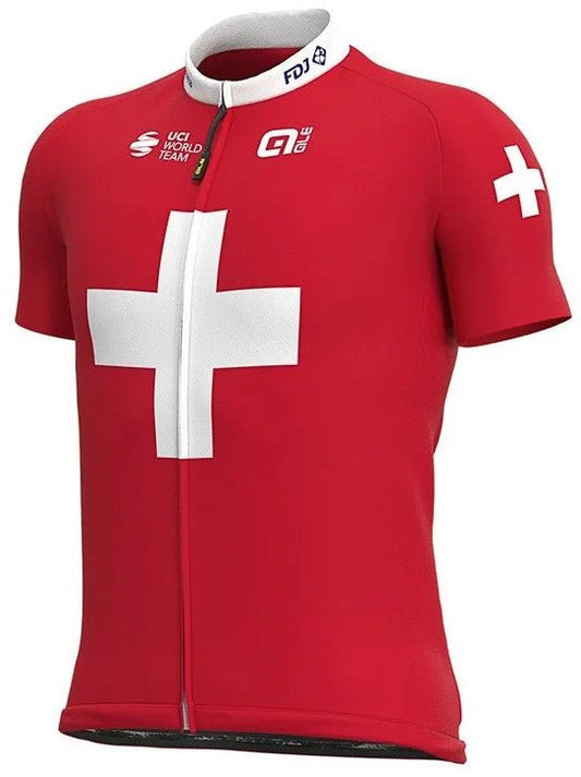 Maillot de cyclisme Champion Suisse 2020 Groupama-FDJ