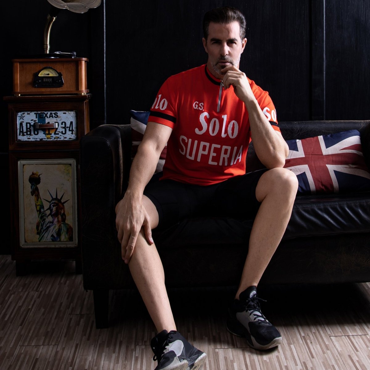 GS Solo Superia Laine Mérinos - Maillot de Cyclisme Rétro