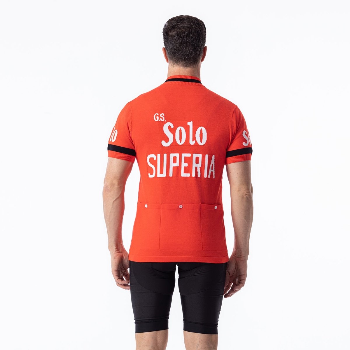 GS Solo Superia Laine Mérinos - Maillot de Cyclisme Rétro