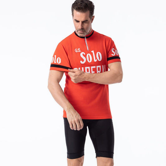 GS Solo Superia Laine Mérinos - Maillot de Cyclisme Rétro