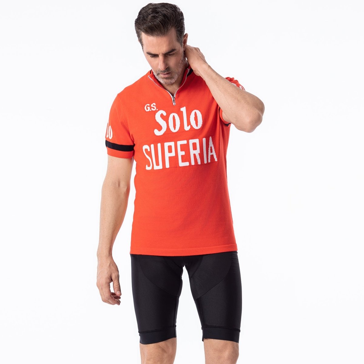 GS Solo Superia Laine Mérinos - Maillot de Cyclisme Rétro