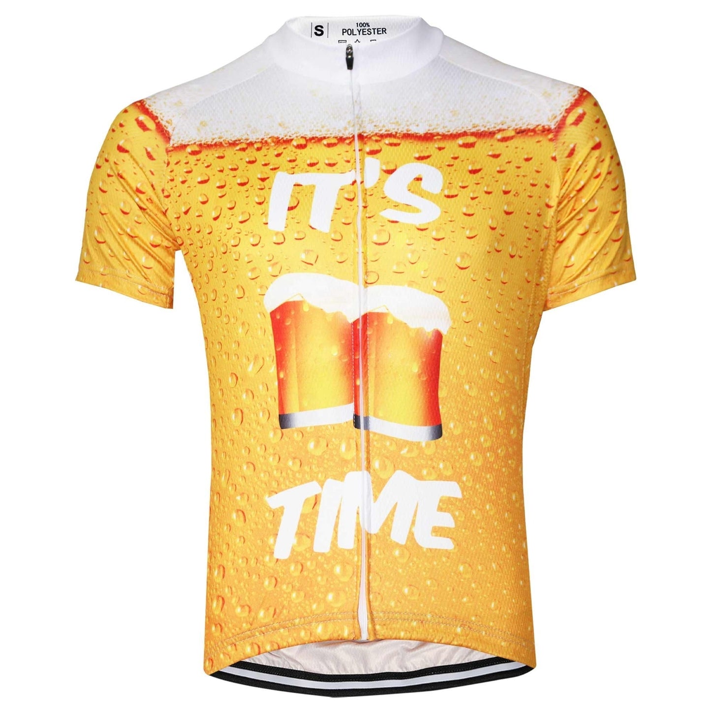 Maillot de Cyclisme Rétro "C'est l'Heure de la Bière"