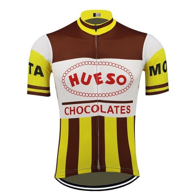 Maillot de Cyclisme Rétro Hueso Chocolates