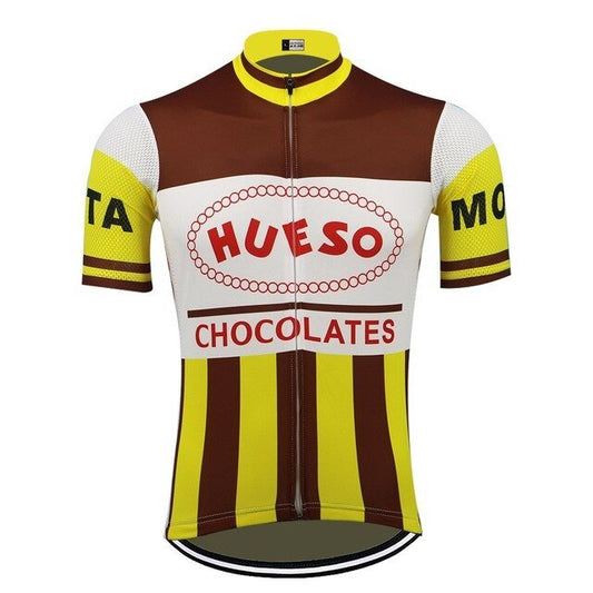 Maillot de Cyclisme Rétro Hueso Chocolates