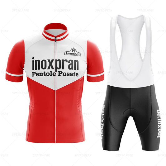 Ensemble de Maillot de Cyclisme Rétro Inoxpran Pentole Posate