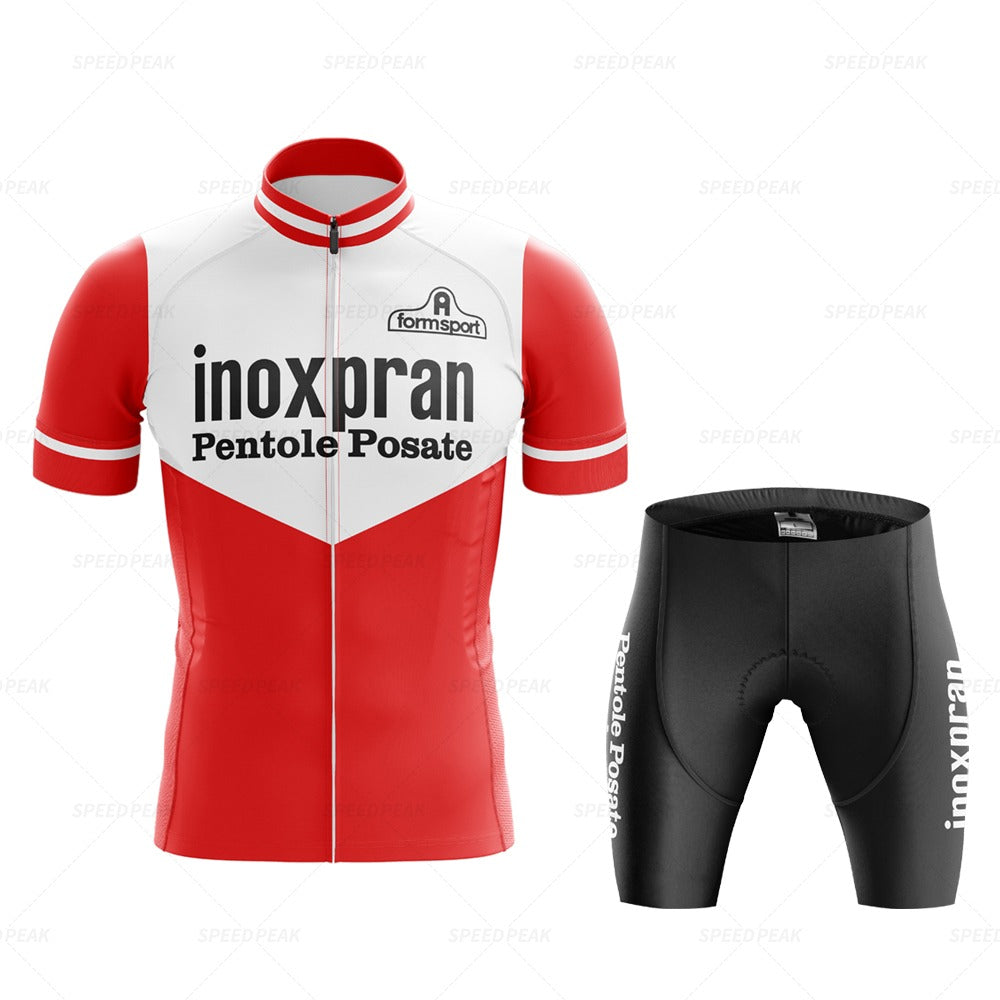 Ensemble de Maillot de Cyclisme Rétro Inoxpran Pentole Posate