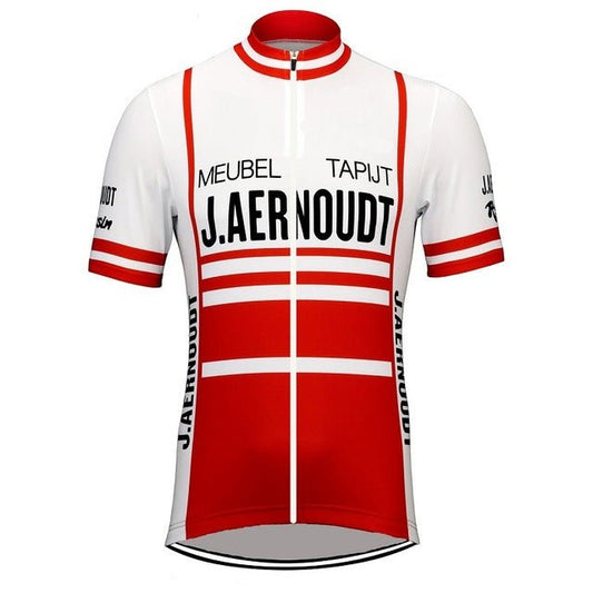 Maillot de Cyclisme Rétro Jacky Aernoudt Meubel Rossin