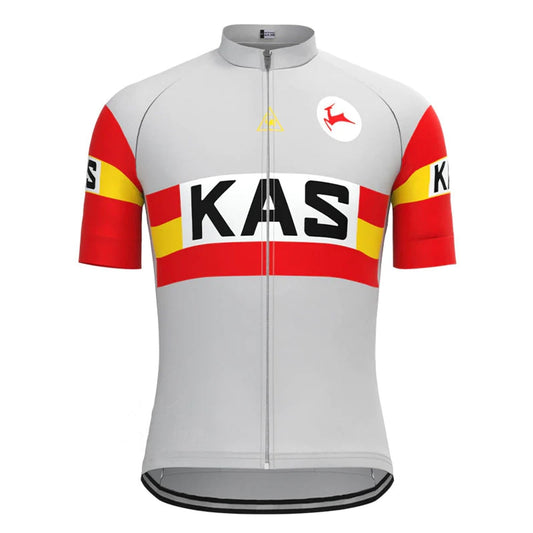 Maillot de cyclisme rétro gris KAS