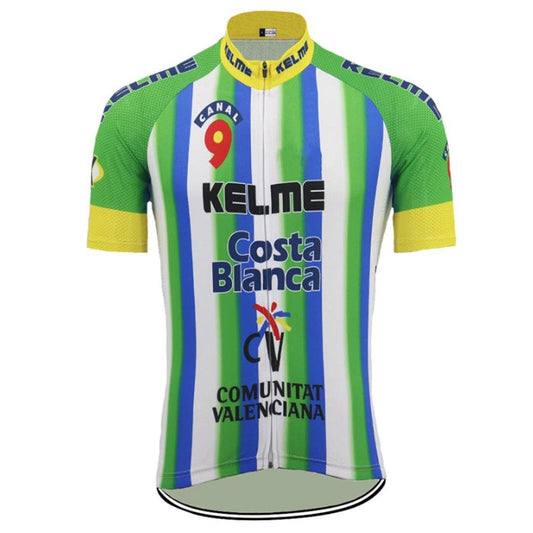 Maillot de Cyclisme Rétro Kelme Costa Bianca