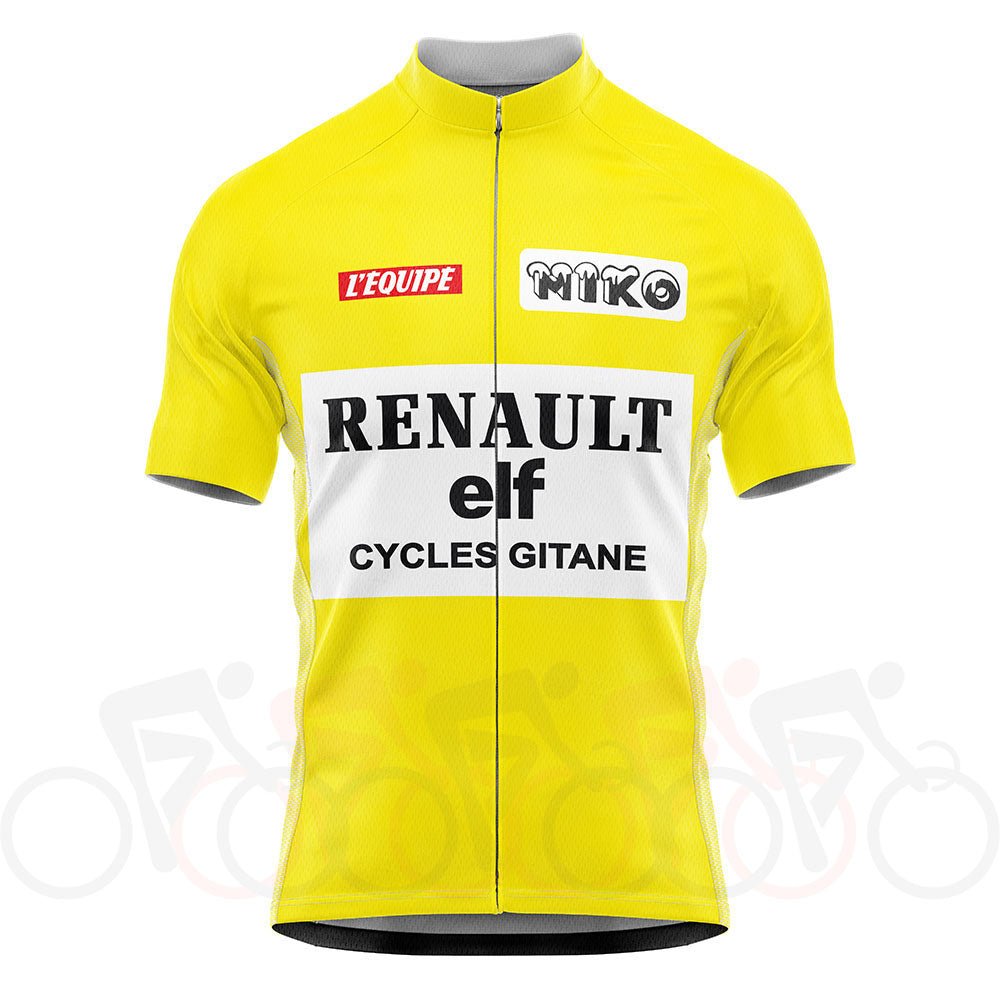 Maillot de Cyclisme Rétro Équipe Miko Renault-Elf
