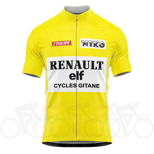 Maillot de Cyclisme Rétro Équipe Miko Renault-Elf